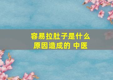 容易拉肚子是什么原因造成的 中医